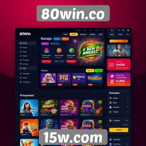Interface do usuário no site 80win.co é intuitiva